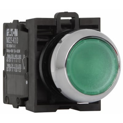 Eaton Cutler Hammer M M Dl G K G Illuminated Pushbutton Switch