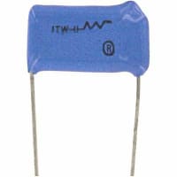 Capacitor, Polyester Film, 0.5 uF, 200 VDC/125 VAC, +/- 20%, Radial Leaded, 85 C CORNELL-DUBILIER 504M02QA100