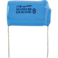 Ntwrk;RC Snubber;Met Polyester;Cap 0.5 uF;Res 100 Ohms;Pwr-Rtg 0.5 W;Radial CORNELL-DUBILIER 504M06QE100