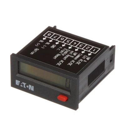Eaton Control Automation E5-024-C0400 TOTALIZER; 8-DIGIT LCD TOTALIZER; BATTERY POWERED 24X48MM 