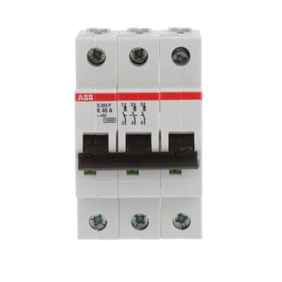 Abb S3p K40 Circuit Breaker Supplementary K Curve 3 Pole 40a 10ka 480y 277vac Ul1077 Allied Electronics Automation