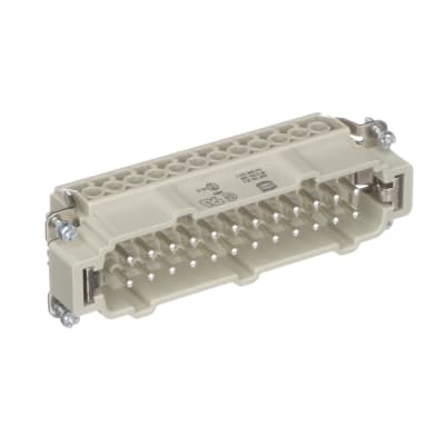 Insert 24B 24+PE Receptacle, Heavy Duty Connector Han E Series 25 Contacts 09330242702 Pack of 2 UL508 