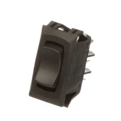 SPDT RC911-RB-B-0-N - Rocker Switch 1 Piece Panel On-Off-On CARLING TECHNOLOGIES 16 A Black Non Illuminated 