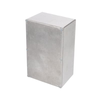 BUD Industries CU-347 Aluminum Econobox Metal Enclosures Lightweight Abrasion Resistant Electric Box for Electrical Applications 