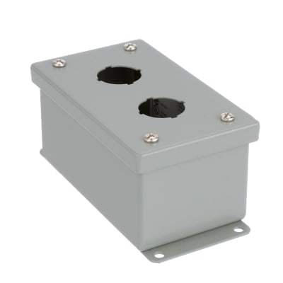 Hammond Manufacturing - 1435B - Enclosure,Pushbutton, 2 Hole, 30.5mm ...