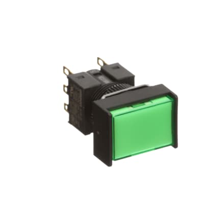 Omron Automation - A165L-JGM-24D-2 - Pushbutton switch, DPDT, (On) Off ...