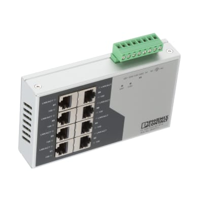 Phoenix Contact - 2832771 - Ethernet Switch, 8 Port, Unmanaged, 24 VDC ...