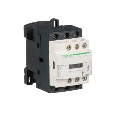 SCHNEIDER ELECTRIC Contactor 600-Vac 18Amp Iec Plus Options LC1D18T7 Five Conductor