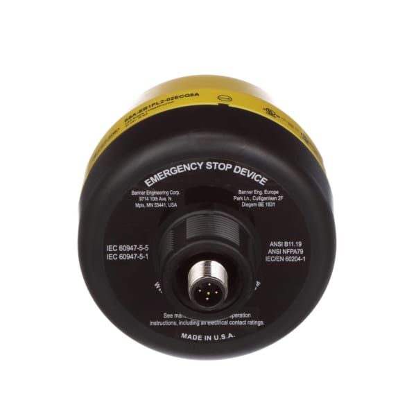 Banner Engineering Ssa Eb1pl2 02ecq5a Stop Button 40mm