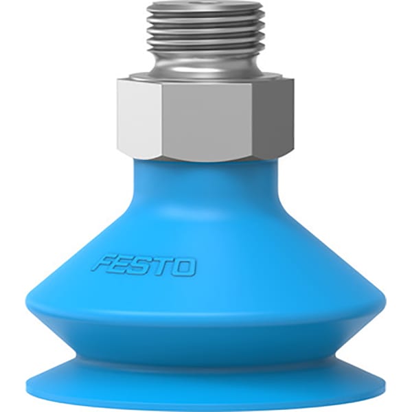 Festo VASB401/4PURB Vacuum Pad/Suction Cup, round bellows, 8mm dia, M5 male, blur PUR
