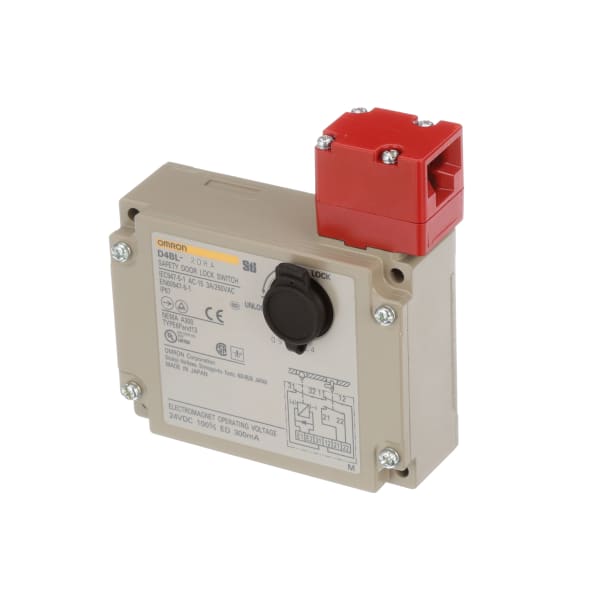 Omron Automation - D4BL-2DRA - Mechanical Interlock Switch, 24 VDC, 2NC ...