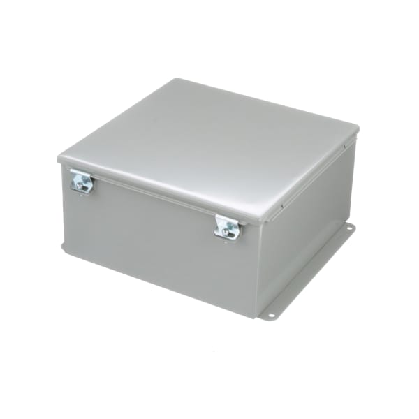 nVent HOFFMAN A1212CH Junction Box,Panel Mount,Steel,Gray,12x12x6