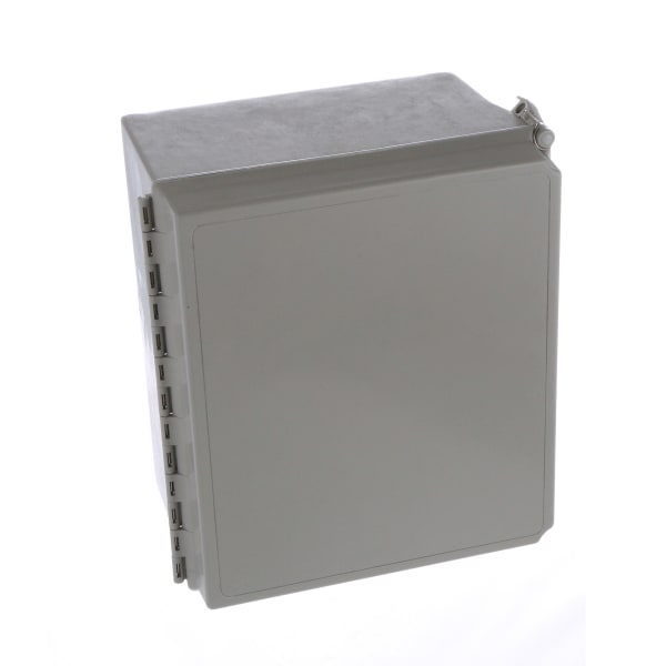 nVent HOFFMAN A14128CHQRFG Enclosure, NEMA 4X, SoLid Cover/QR, 14