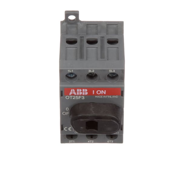 ABB OT25F3 NonFusible Disconnect Switch,3 Pole,30A,DIN Rail/Panel Mount Allied