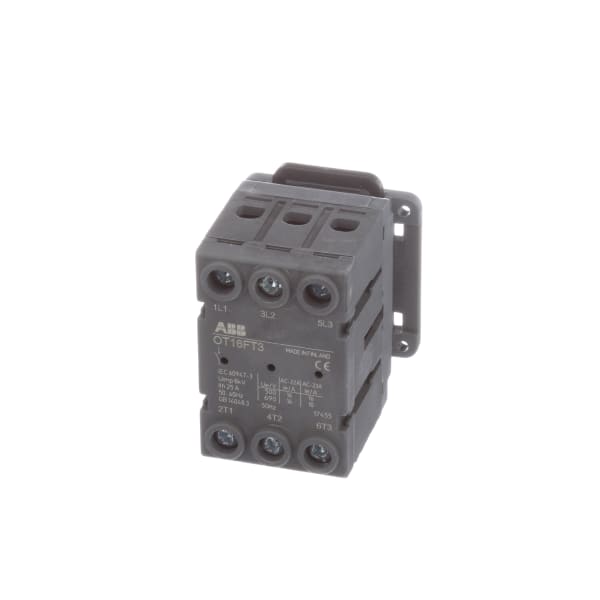 Abb Ot16ft3 Non Fusible Disconnect Switch 3 Pole 20a Din Rail Panel Mount Allied Electronics Automation