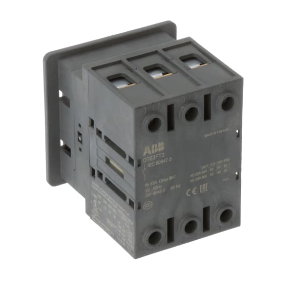 ABB OT63FT3 NonFusible Disconnect Switch,3 Pole,60A,DIN Rail/Panel Mount Allied