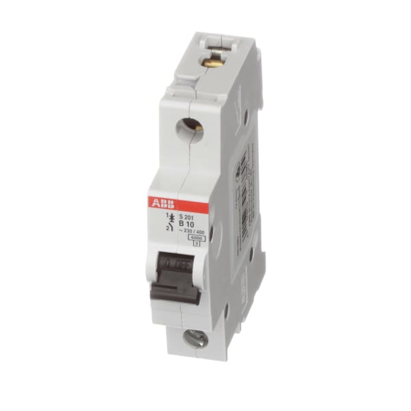 ABB - S201-B10 - Circuit Breaker, Supplementary, B Curve, 1-Pole, 10A