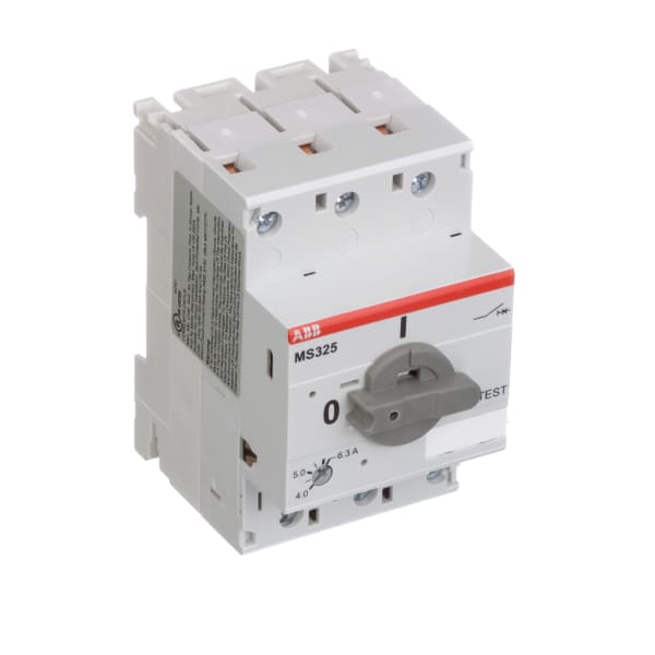 ABB - MS325-6.3 - Starter; Manual; 3-Phase; 4-6.3A; IP20; DIN Rail; MS ...