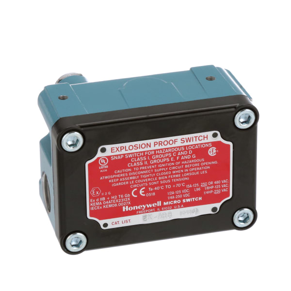 Honeywell EXAR8 Snap Action Limit Switch Rotary Lever Aluminum NO