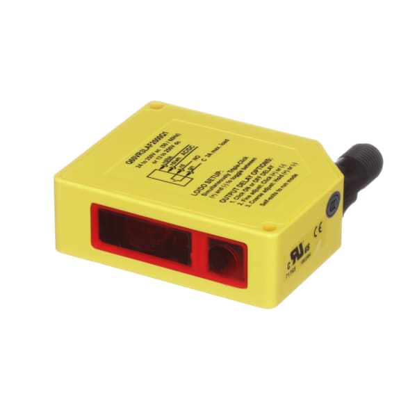 Banner Engineering Q60VR3LAF2000Q1 Photoelectric Sensor, Adj Field Laser, 2m, 12250VDC/SPDT