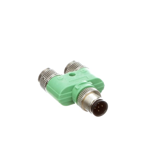 Phoenix Contact 1683455 Splitter, Y Type, M12, Straight, Male/Female/Female, PLUSCON Series