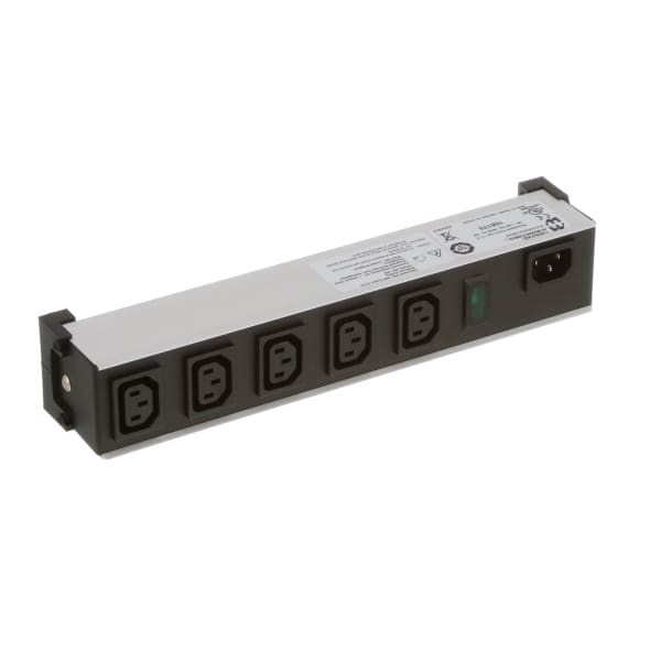 Hammond Manufacturing - 1581T5 - Power Strip,Basic,5 Outlets,Rack Mnt ...