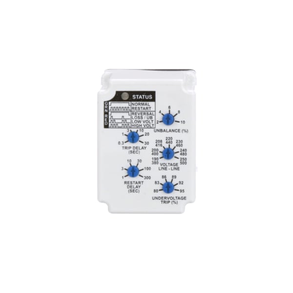 Macromatic PMPU Phase Monitoring Relay, 190500 VAC, SPDT, 10A/277V