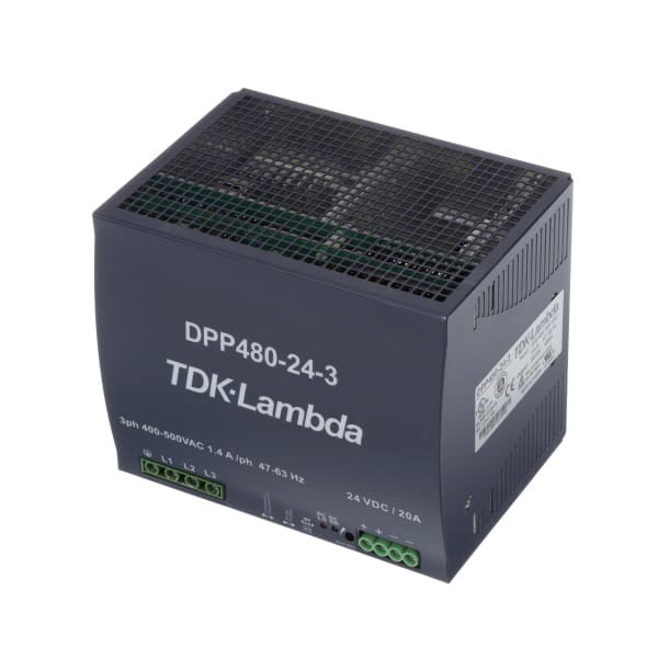 Tdk Lambda Dpp480 24 3 Power Supplyac Dc24v20a340 575v Inencloseddin Railpfc480wdpp 4451