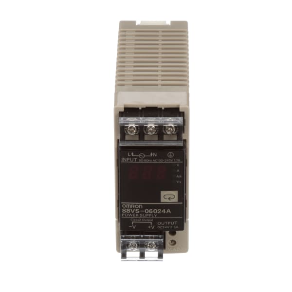 Omron Automation S8VS06024A ACDC Power Supply, 24V, 2.5A, 85264V