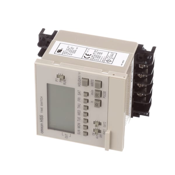 Omron Automation H5SWFB2 Timer, Weekly, Surface/Track Mounting, 2