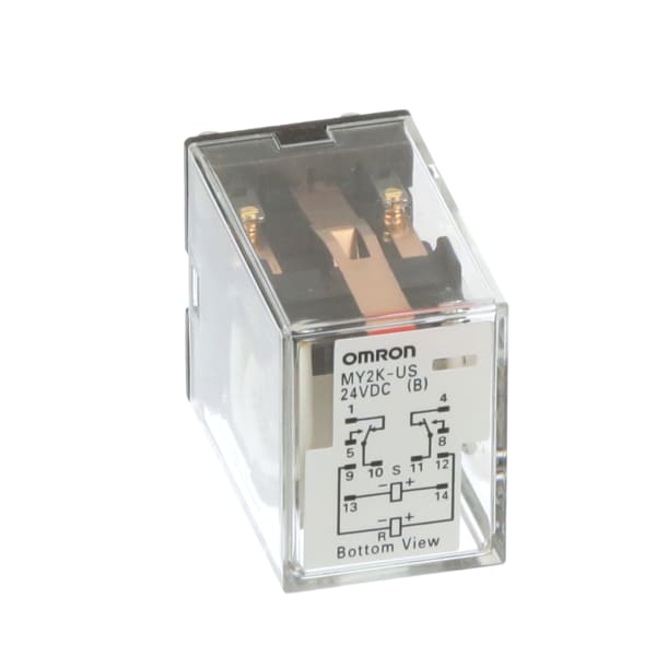 Omron Automation MY2KUS DC24 Ice cube relay, DPDT, 24 VDC coil