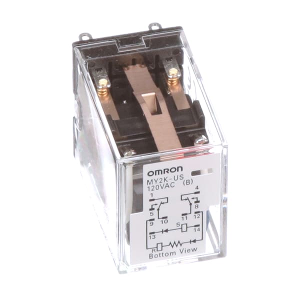 Omron Automation My2k Us Ac120 Relay E Mech Dpdt Latching Ctrl V120ac 5a 250vac Socket Mnt Blade Term My Series Allied Electronics Automation