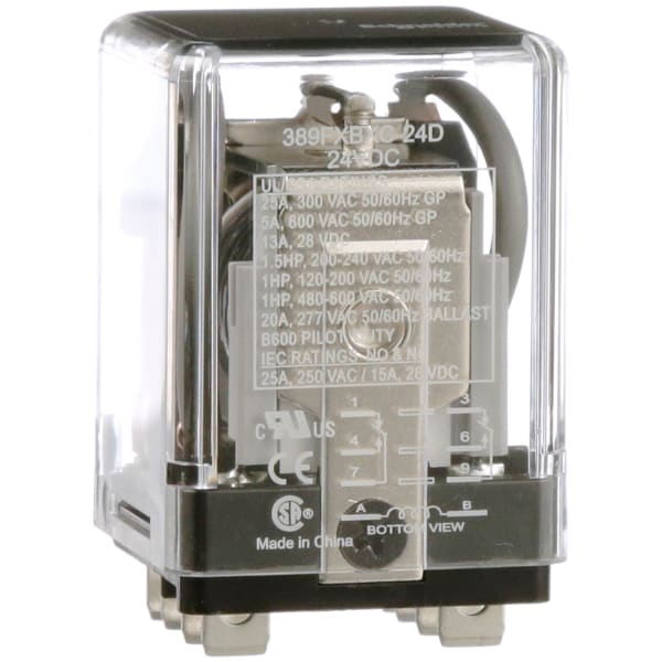 Schneider Electric/Legacy Relays 389FXBXC24D Relay, EMech, Gen