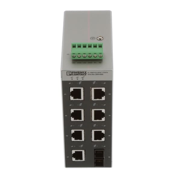 Phoenix Contact - 2891006 - Ethernet Switches, 8 Port, Unmanaged, 24 ...