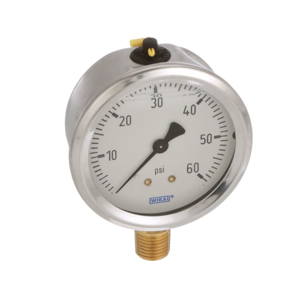 Wika Instruments 9767053 Pressure Gauge, 0/60 psi