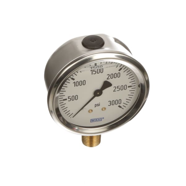 Wika Instruments 9767150 Pressure Gauge, 0/3000 psi