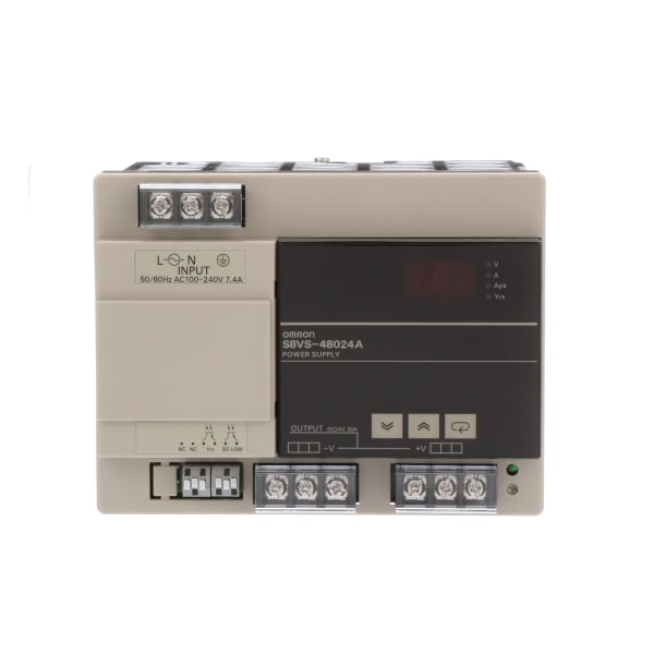 Omron Automation S8VS48024A ACDC Power Supply, 24V, 20A, 85264V