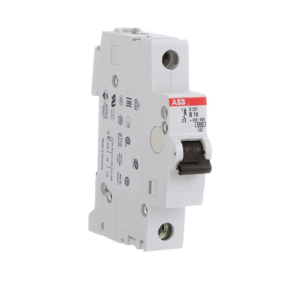 ABB - S201-B16 - Interruptor Miniatura; MCB 1P B 16A480Y/277 SUPL ...