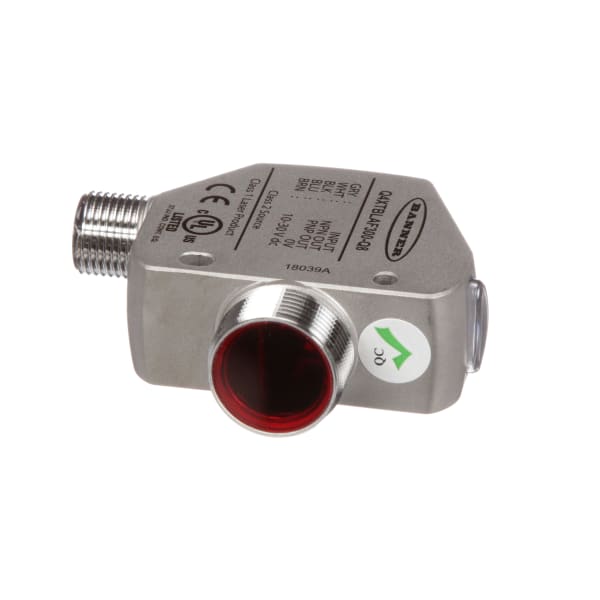 Banner Engineering Q4XTBLAF300Q8 Photoelectric Sensor, Laser