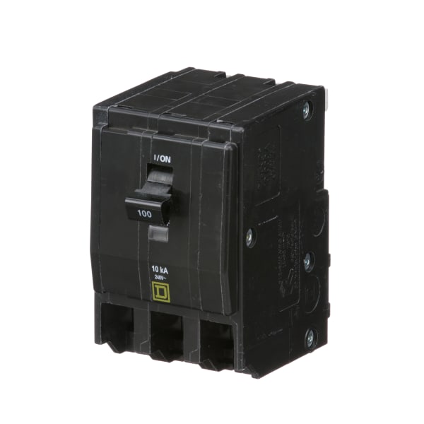 Square D - QO3100 - Miniature Circuit Breaker, 100A, 3 Pole, 120/240V ...