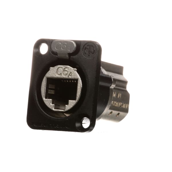 Neutrik - NE8FDX-P6-B - RJ54 Receptacle, Feed-Thru, Chassis, CAT6a ...