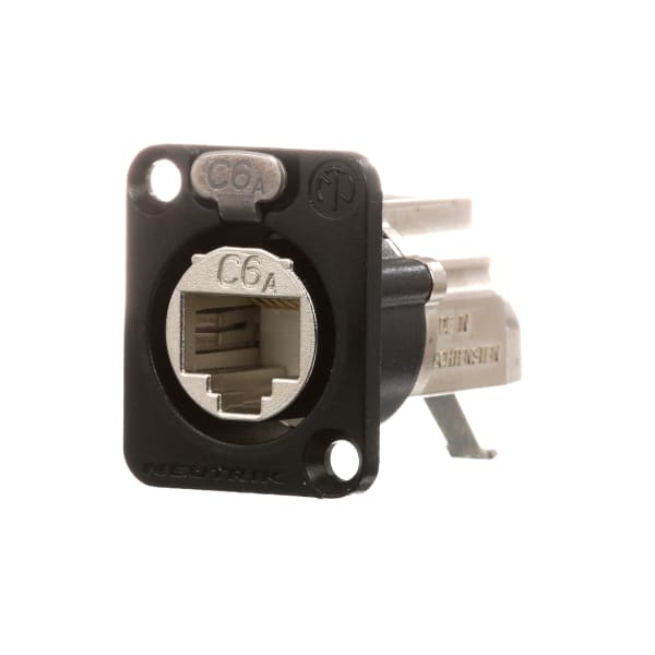 Neutrik - NE8FDX-Y6-B - RJ54 Receptacle, IDC Term, Chassis, CAT6a ...