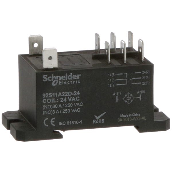 Schneider Electric/Legacy Relays 92S11A22D24 Relay, EMech, Power