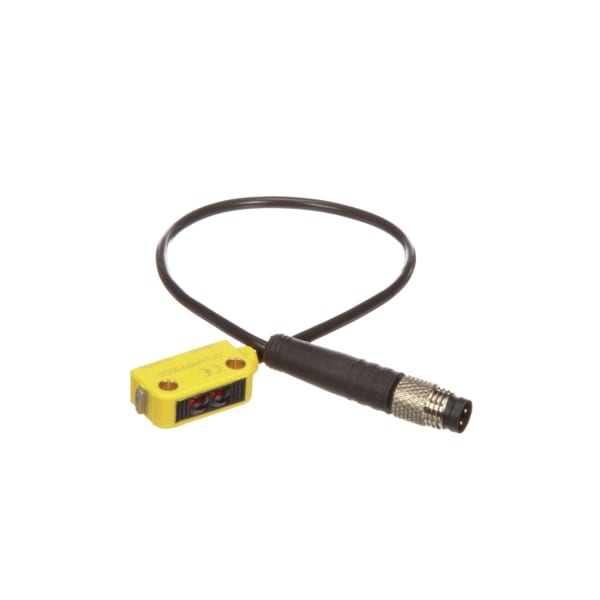 Banner Engineering Q12AP6FF50Q3 Photoelectric Sensor, Fixed Field, 50mm, 1030VDC, PNP, QD