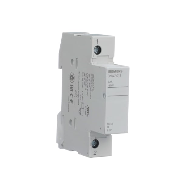 Siemens 3NW7013 Fuse Holder, 1Pole, 600V, 32A, 10X38Mm Fuse