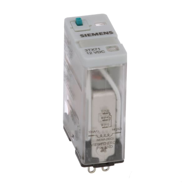 Siemens 3TX71105JB03 PREMIUM PLUGIN RELAY SPDT 15A 12VDC Allied