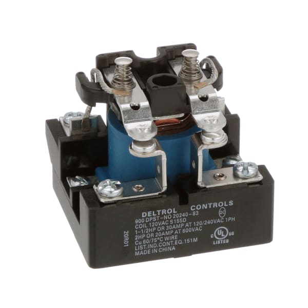 Deltrol Controls 2024083 Relay, Power Heavy Duty, 900(2A), DPSTNO
