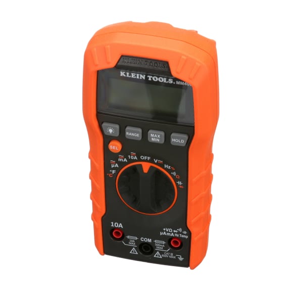 Klein Tools MM400 Digital Multimeter, AutoRanging, 600V