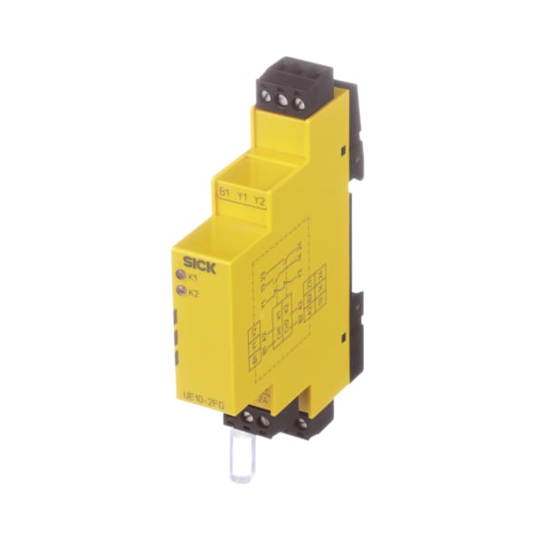 SICK - UE10-2FG3D0 - Safety Relay; PlugIn Scrw Typ Term; 2NO; 1NC; 1; 050mm; Male Conn M12; 5Pin