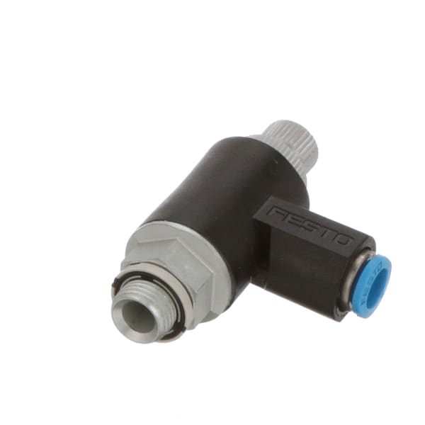 Festo - GRLA-1/8-QS-6-RS-B - Flow Control Valve, One Way, G 1/8 To 6mm ...